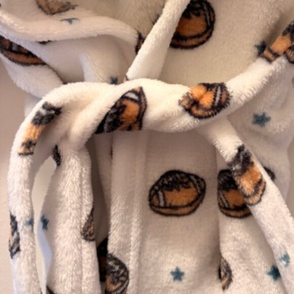 Modern Baby Football Hooded Bath Robe - Picture 3 of 5
